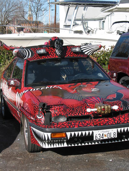 Auch die Autofreaks scheinen hier besonders kreativ zu sein