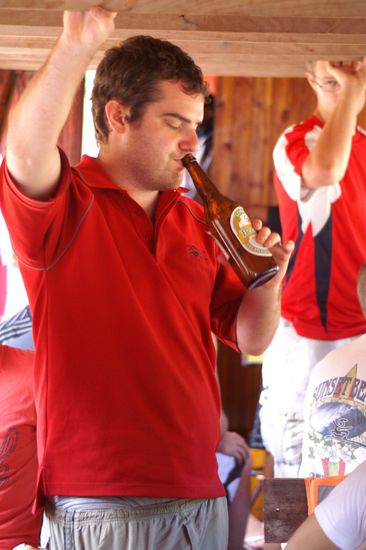 Kleines Frühstücksbierchen um 10.00 h hm... lecker!