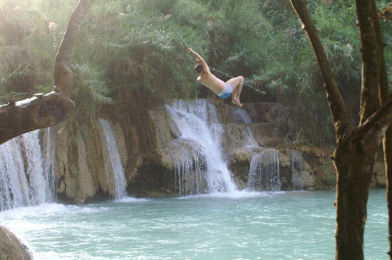 .. dann schwingen und fallen lassen!