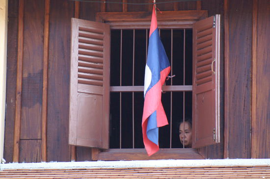 Könnte ein laotisches Gefängnis sein. Ist es aber nicht... hoffen wir!
