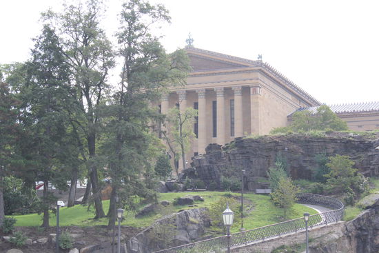Das Philadelphia Museum of Art (Rückansicht)