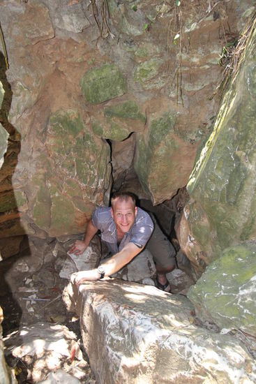 ... und oben wieder raus. 