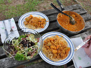 unser letztes selbstgekochtes essen, heul....