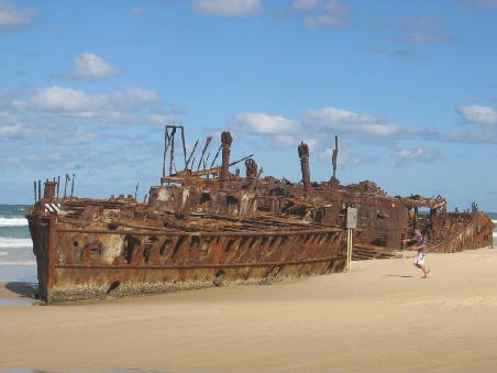 Schiffswrack auf Fraser Island