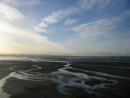 Strand von Nelson bei Ebbe