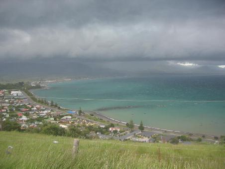 Kurz vor dem Sturm mit Blick auf Kaikuora