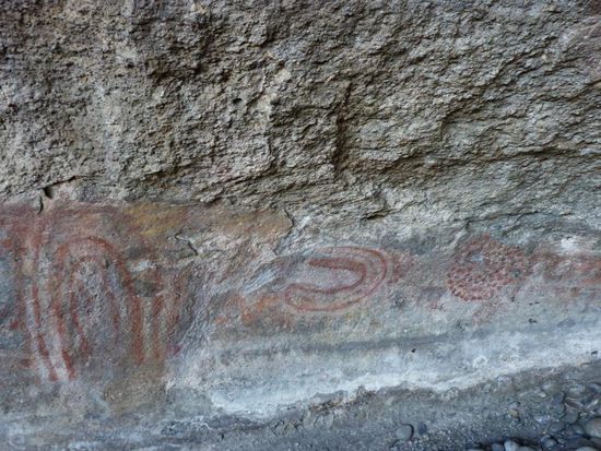 Wandmalereien aus früheren Tagen 