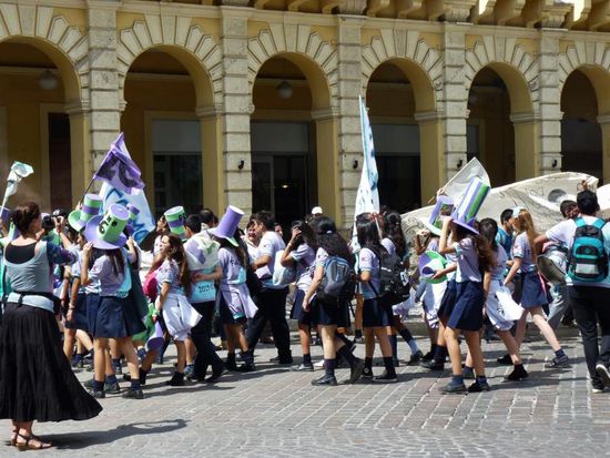 Schulabgänger feiern ihren Abschied
