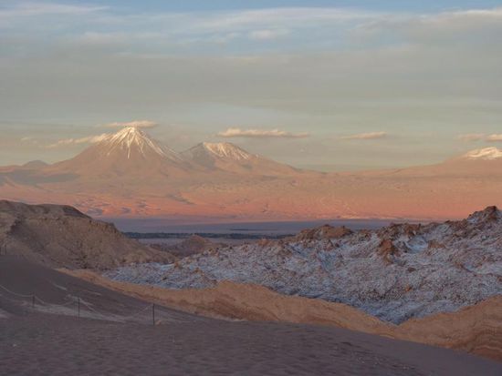 Sonnenuntergang im Valle de Luna