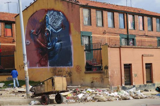 Gleich hinter dem Präsidentenpalast sieht es etwas anders aus