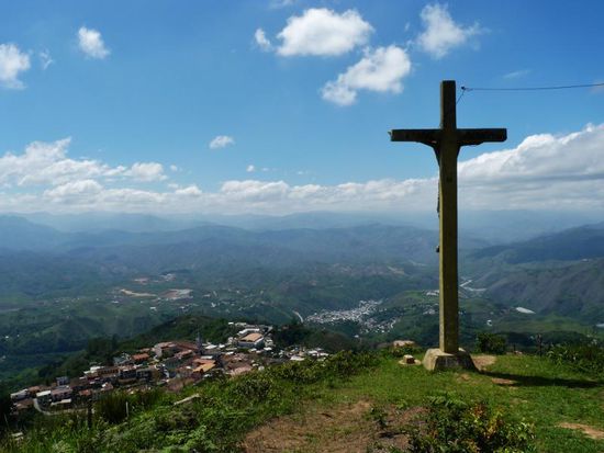 Blick auf Zaruma und Umgebung