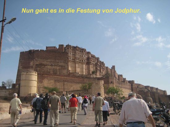 Die Festung von Jodhpur ist das nächste Ziel.