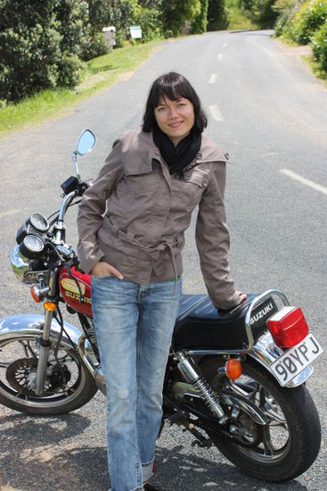 Manila mit unserem super Töff