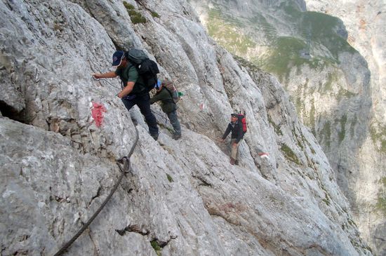 Beachtliche Kletterei.