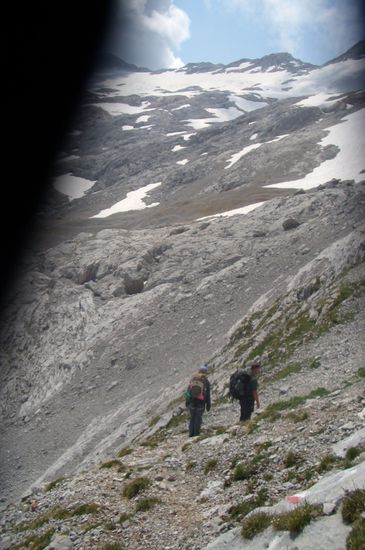 Blick auf das Plateau und den beginnenden Gletscher.