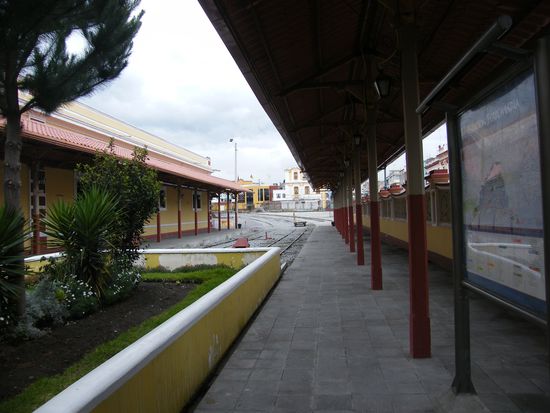 der Bahnhof in Riobamba ....