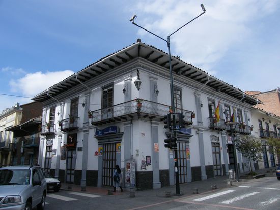 unsere Unterkunft in Cuenca ...