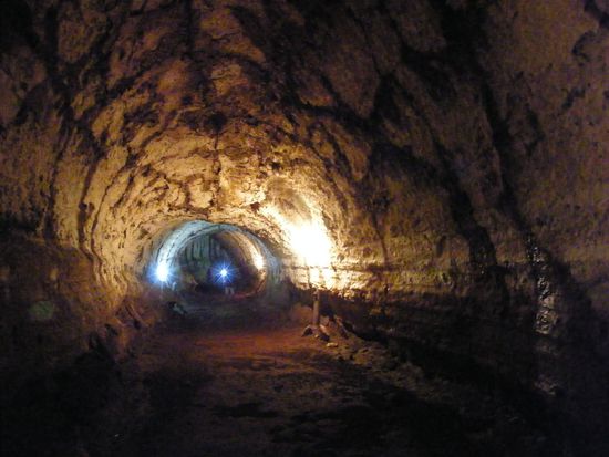 der Lavatunnel ....
