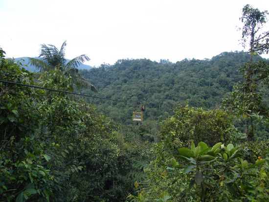 das Cablecar .... in schwindelnder Höhe ....