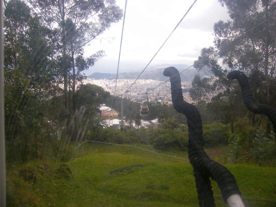 Die Seilbahn Teleferico ... Blick aus der Gondel