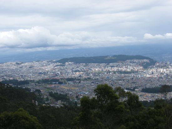 Blick auf Quito