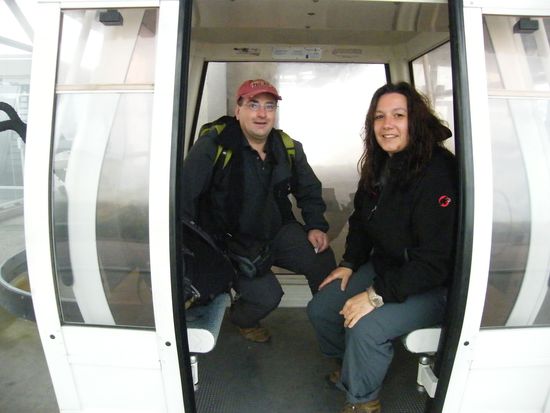 wir beide auf dem Rueckzug vom Berg