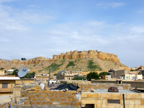 Das Fort von Jaisalmer, vom Dach unser Unterkunft