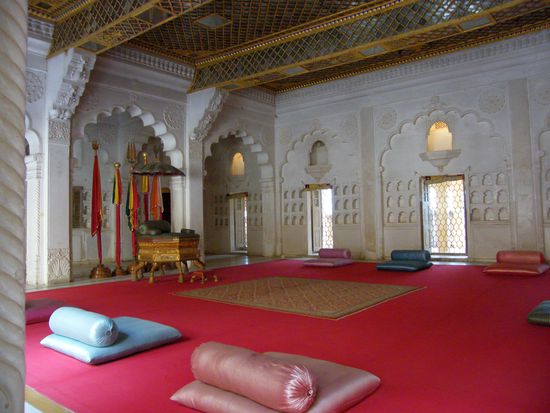 der Besprechungssaal des Maharaja`s
