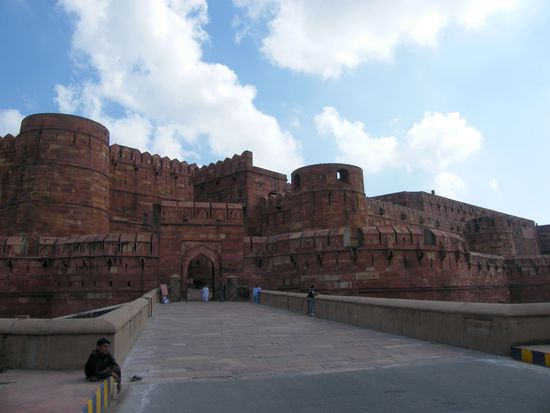 das rote Fort in Agra