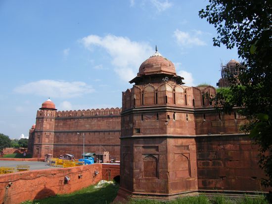 das rote Fort in Delhi