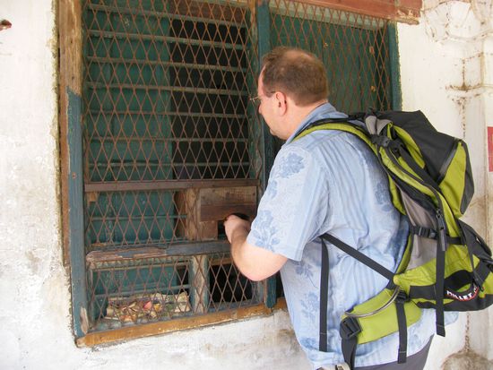 am Ticketcounter im Fort .... natuerlich mit Touri Preisen....