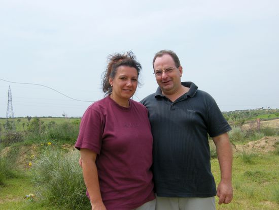 wir beiden in der Wüste ... jepp... auch wenn alles grün ist.