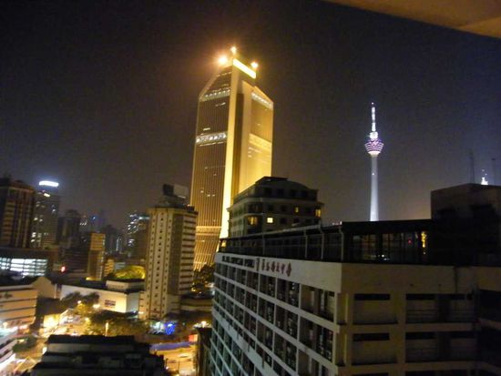 Blick aus unserm Hotelzimmer