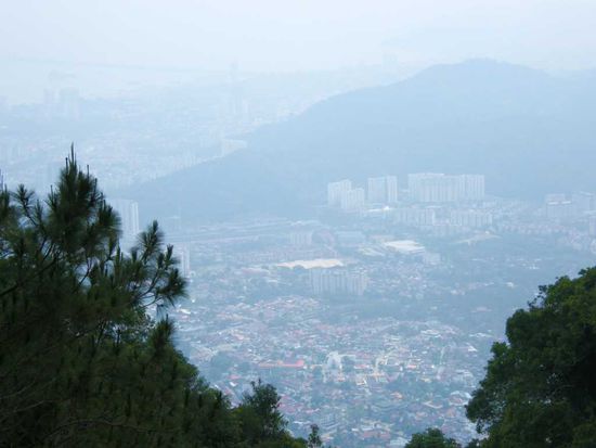 Georgetown ist fast nicht zu sehen