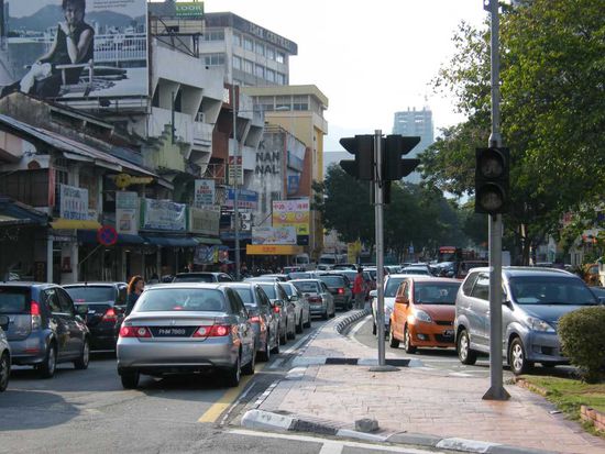 Rushhour gibt es auch in Georgetown ...