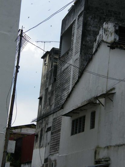 eines der unzähligen Schwalbenhotels