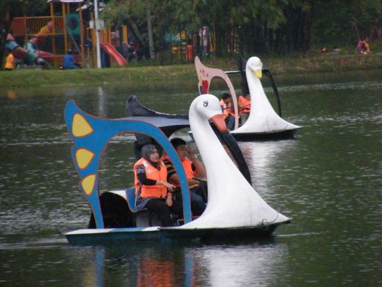 jepp, auf dem See kann man auch Schwänchen treten ... aber nur mit Schwimmweste .... 