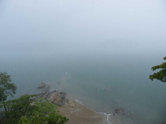 und das ist während des Regens ...