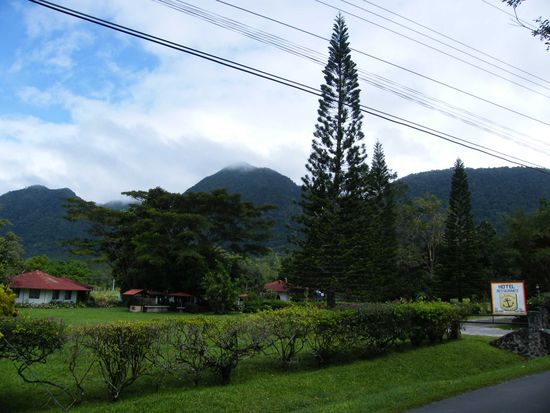Blick in den Vorgarten des ``Los Capitanos``
