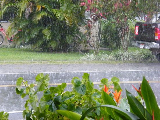 kurzer Schauer ... aber wir sassen ja im trockenen.