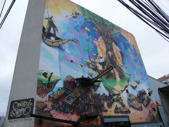 das grösste Grafitti der Welt ...19 x 15 Meter ( ungefähr ).