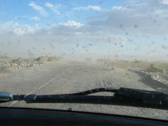 Sandsturm und regen ....