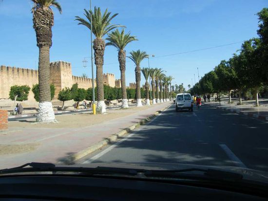die Ausfahrt aus Taroudannt