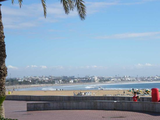der Strand von Agadir
