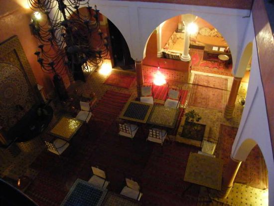 das Riad Losra im inneren ...