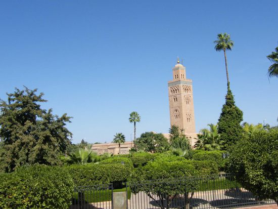 Grösste Moschee von Marrakesch: Kutubija. Leider hat man da als ungläubiger keine Zutritt ...