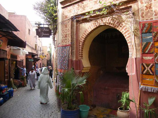 ebenfalls in den Gassen in der Medina ...