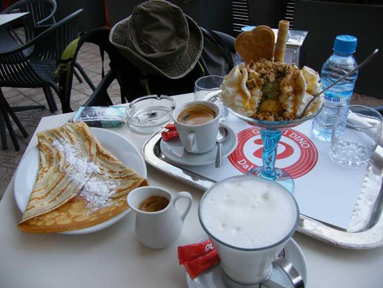 beim italiener ... der Kaffee war wirklich gut ...