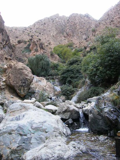 auf dem Weg zum Wasserfall