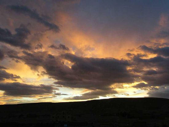 nur noch der Himmel war zu sehen ...